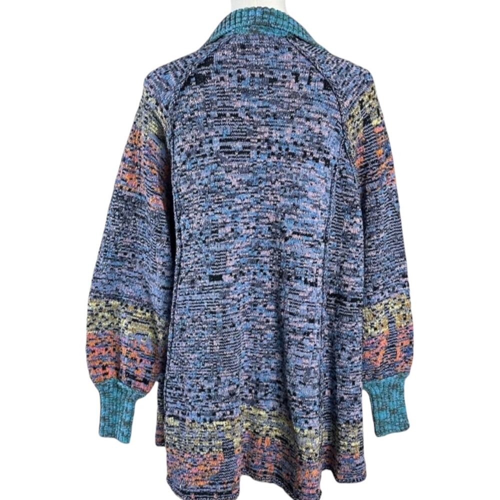 Free People Bohemian Seasons Of Sun Oversized Tunic Sweater Dress XL 70s Fall - Picture 8 of 12